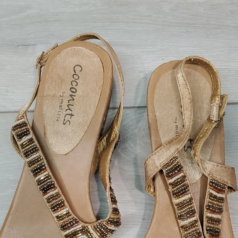 Coconuts By Matisse Marisa Women Ankle Heels Sandals Thin shoes sz 10